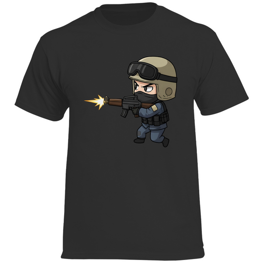 Herren Heavy Cotton T-Shirt Special Forces CSGO Chibiki Counter Strike