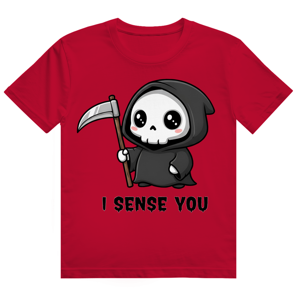 Herren Heavy Cotton T-Shirt Reaper chibi Sensenmann