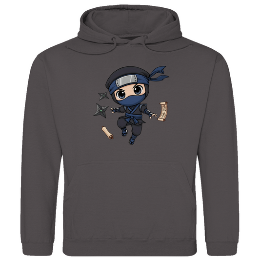 Herren Hoodie Ninja Chibiki Shinobi scrolls and shuriken