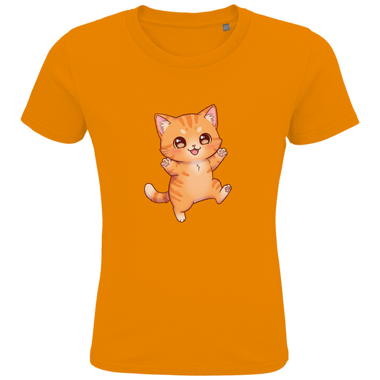 Kids Premium Organic T-Shirt kitty cat brownie