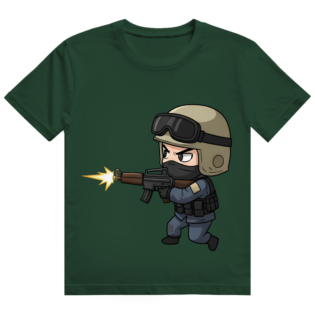 Herren Heavy Cotton T-Shirt Special Forces CSGO Chibiki Counter Strike
