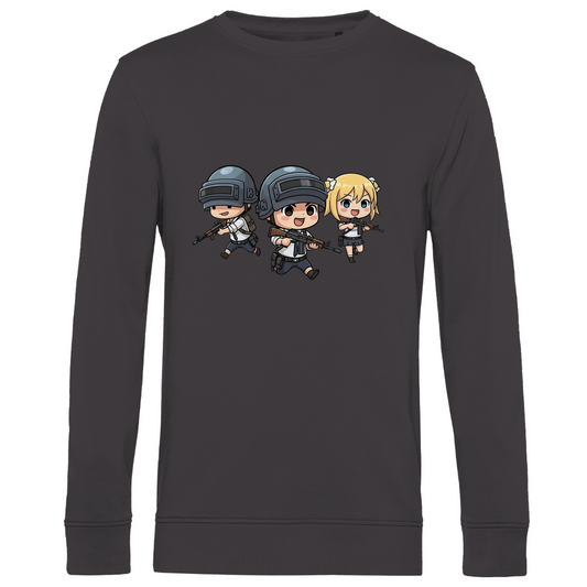 Herren Premium Bio Sweatshirt Battle Royal PUBG Chibiki