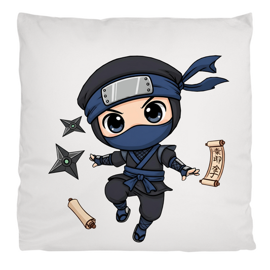 Kopfkissen flauschig Ninja Chibiki Shinobi scrolls and shuriken