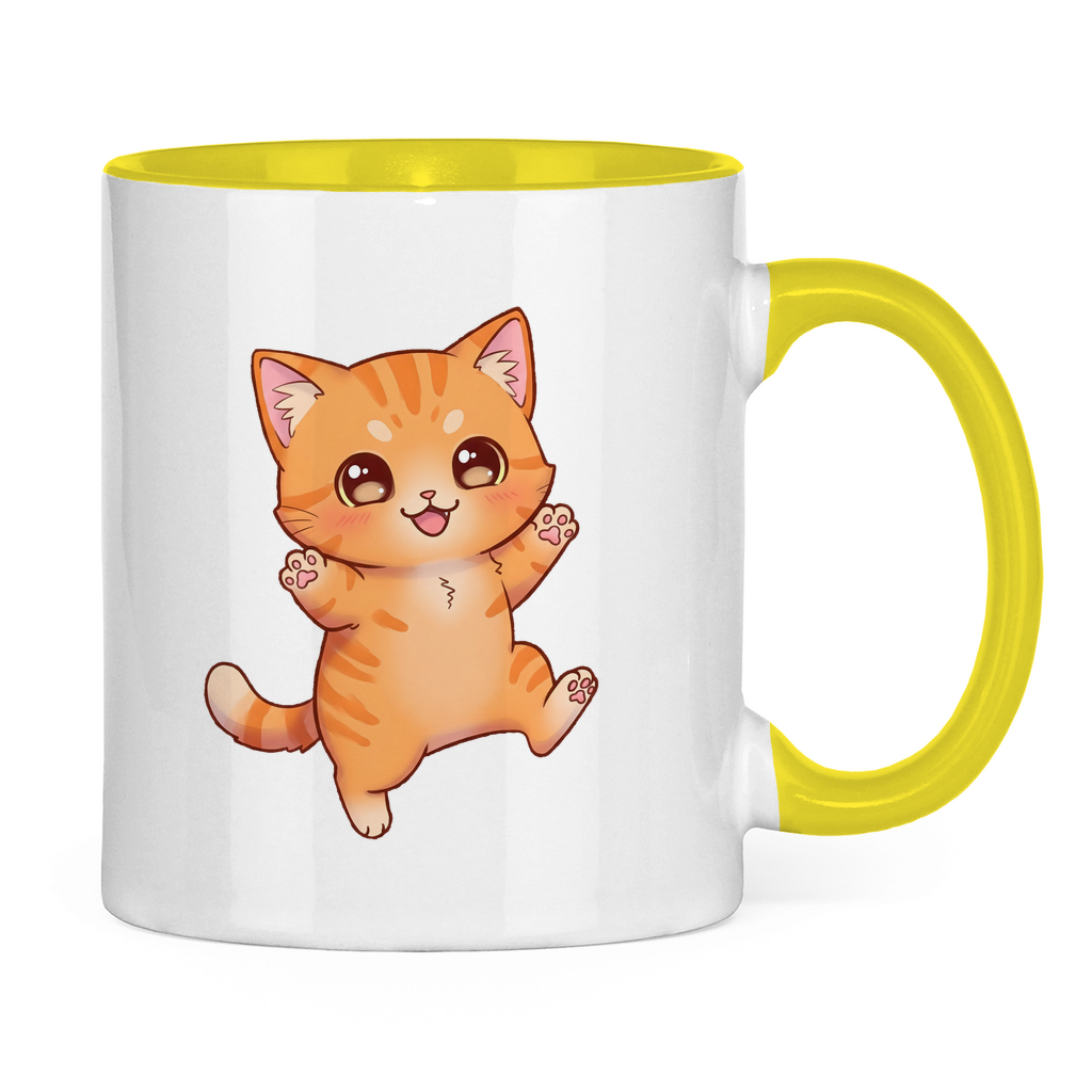 Tasse zweifarbig kitty cat brownie