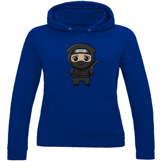 Damen Hoodie Ninja Chibiki Shinobi black