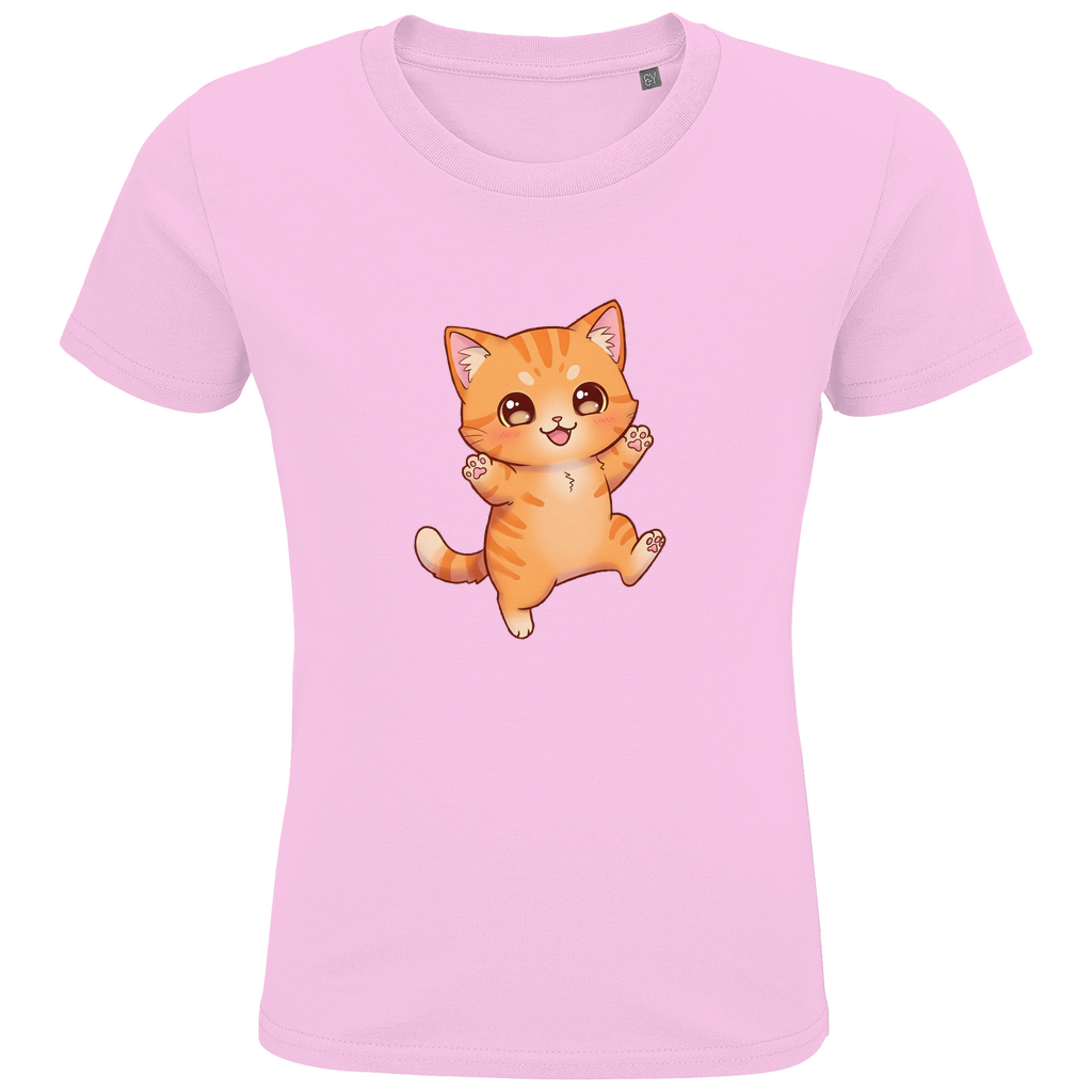 Kids Premium Organic T-Shirt kitty cat brownie