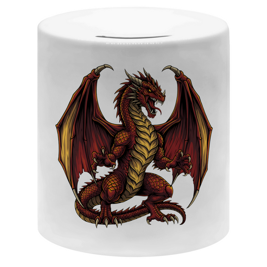 Money box Red Dragon _ Roter Drache