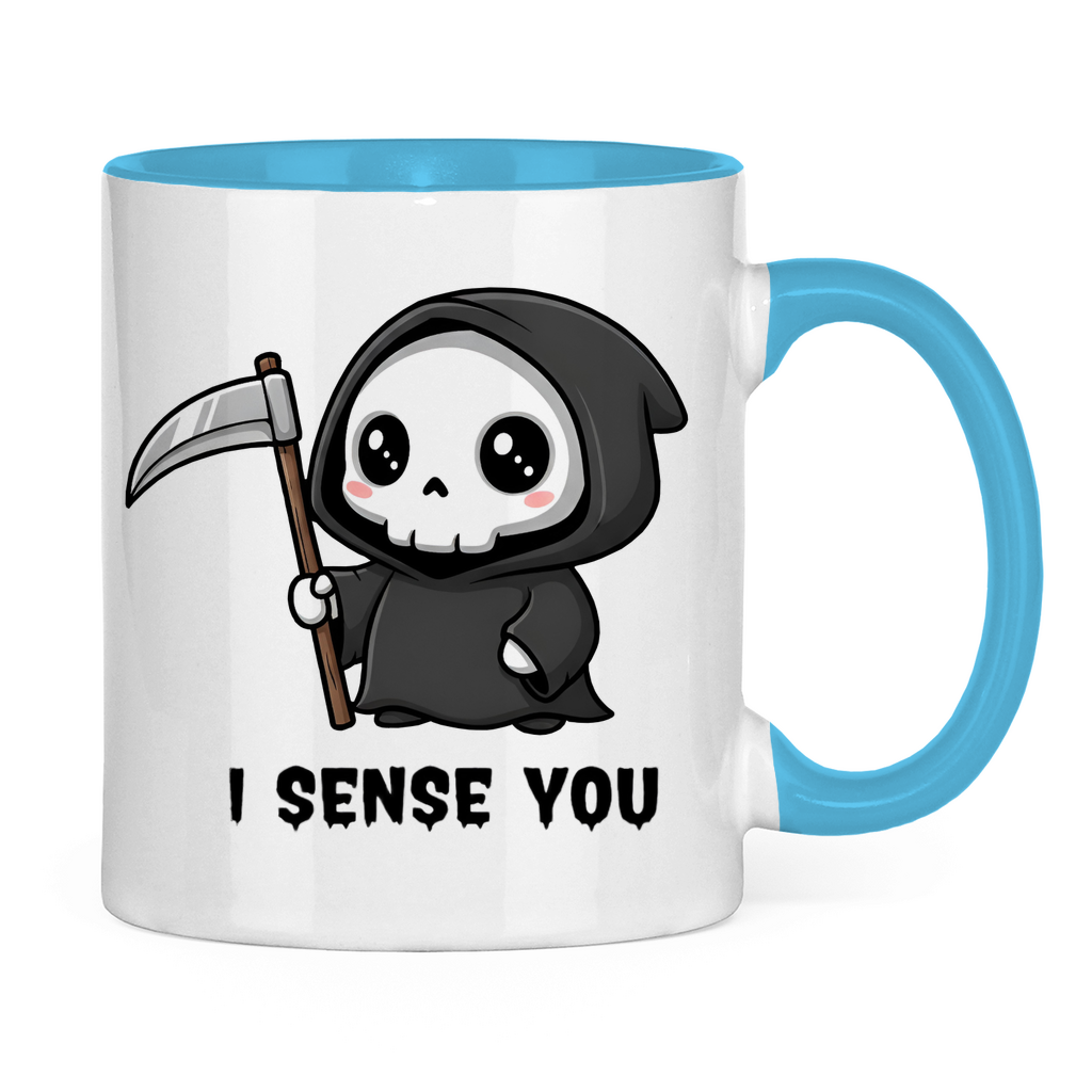 Tasse zweifarbig Reaper chibi Sensenmann