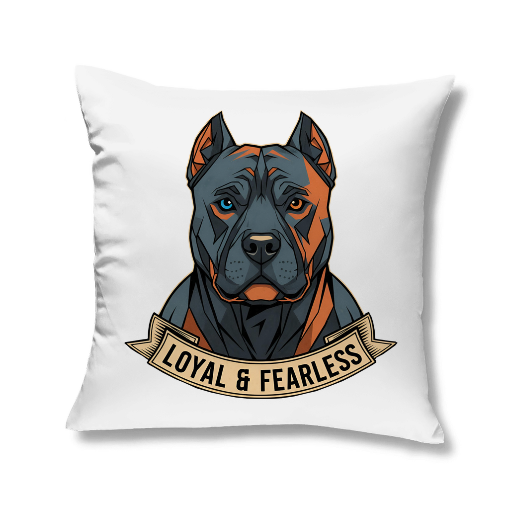 Kopfkissen Pitbull loyal and fearless dog motive
