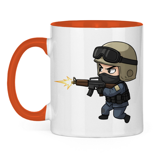 Tasse zweifarbig Special Forces CSGO Chibiki Counter Strike