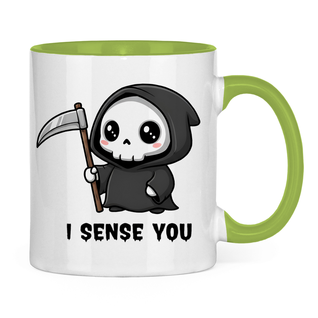 Tasse zweifarbig Reaper chibi Sensenmann