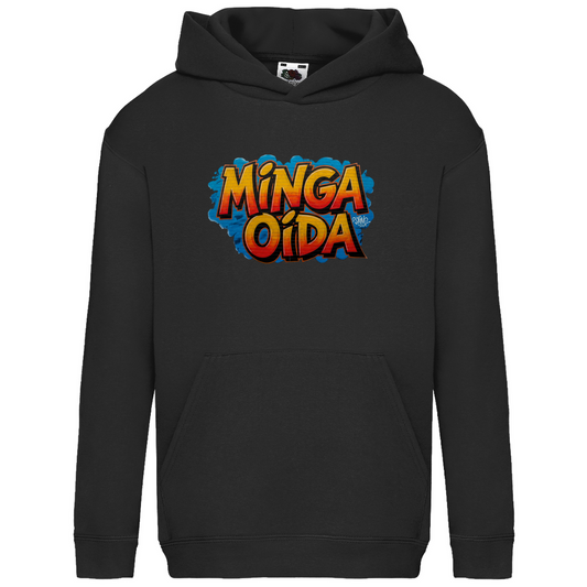 Kids Basic Hoodie Minga Oida Grafitti