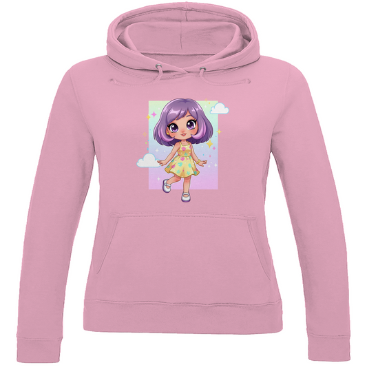 Damen Hoodie girly girl Lila