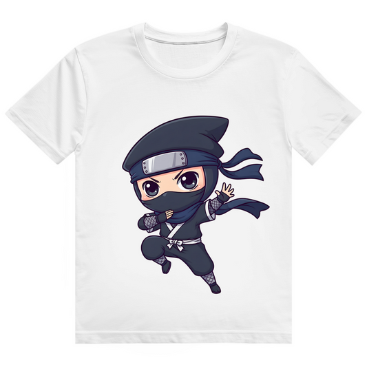 Herren Heavy Cotton T-Shirt Ninja Chibiki Shinobi