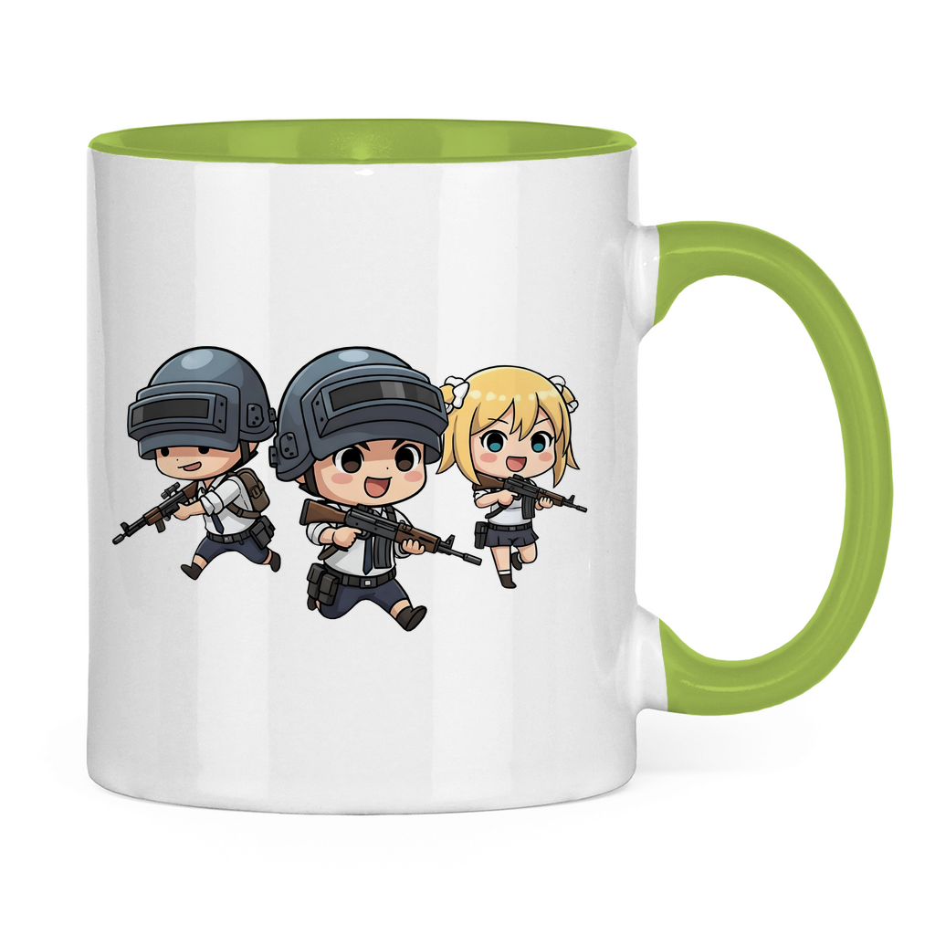 Tasse zweifarbig Battle Royal PUBG Chibiki