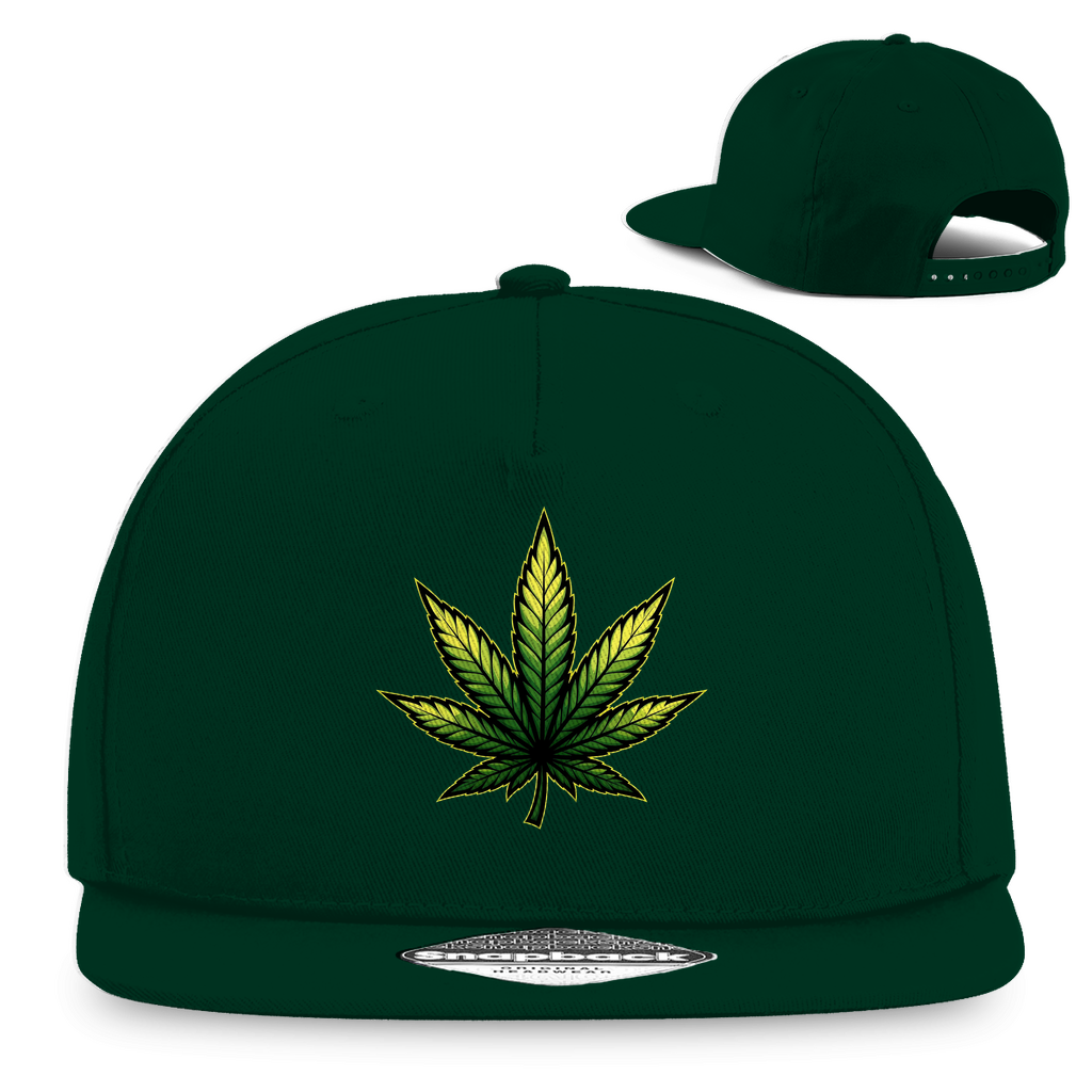 Snapback Rapper Cap Cannabis Logo