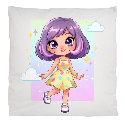 Kopfkissen flauschig girly girl Lila