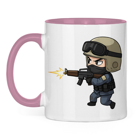 Tasse zweifarbig Special Forces CSGO Chibiki Counter Strike