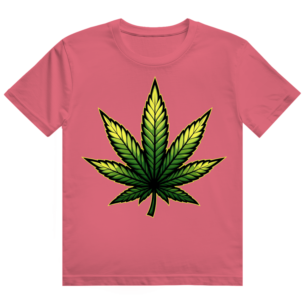 Herren Heavy Cotton T-Shirt Cannabis Logo
