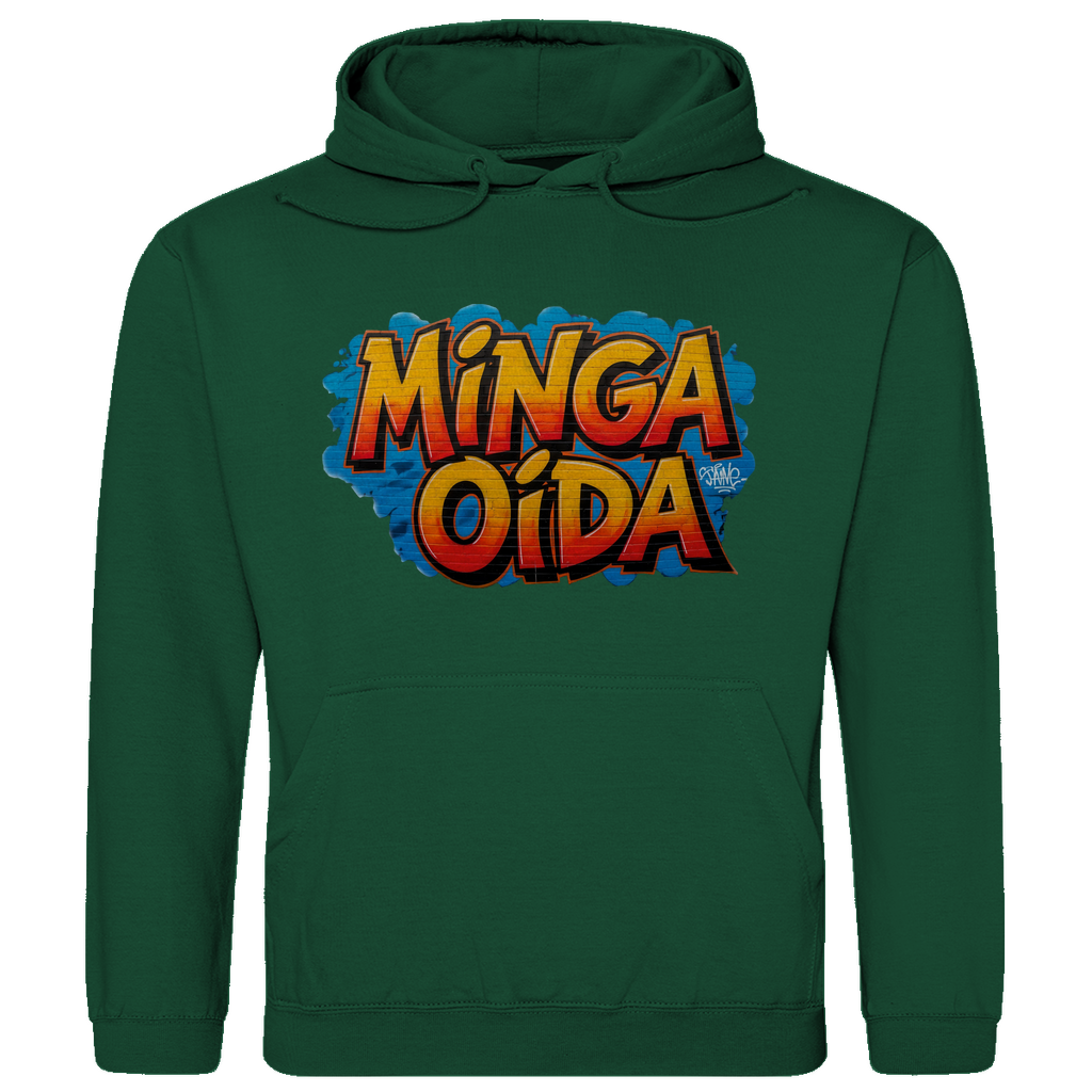 Herren Hoodie Minga Oida Grafitti