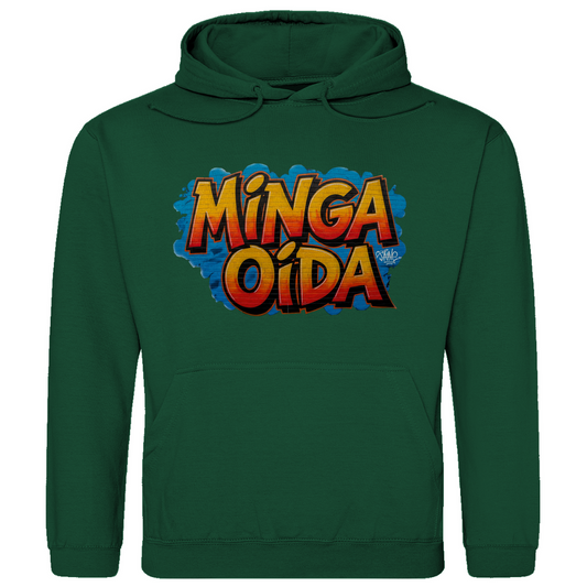 Herren Hoodie Minga Oida Grafitti