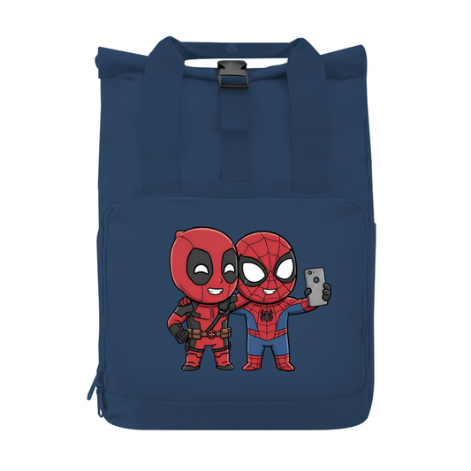 Rucksack mit Seitentasche spidy dead pool manga chibi style