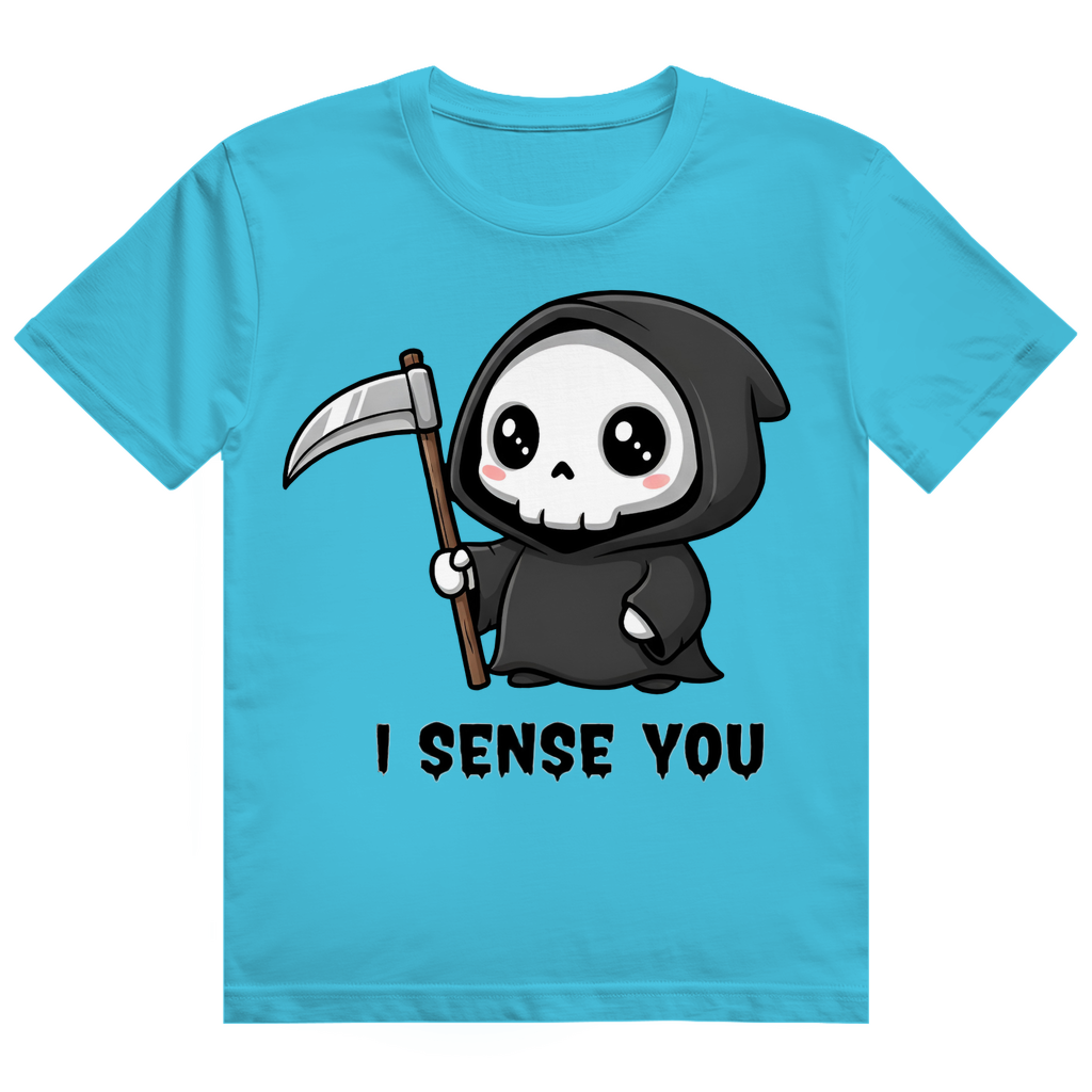 Herren Heavy Cotton T-Shirt Reaper chibi Sensenmann