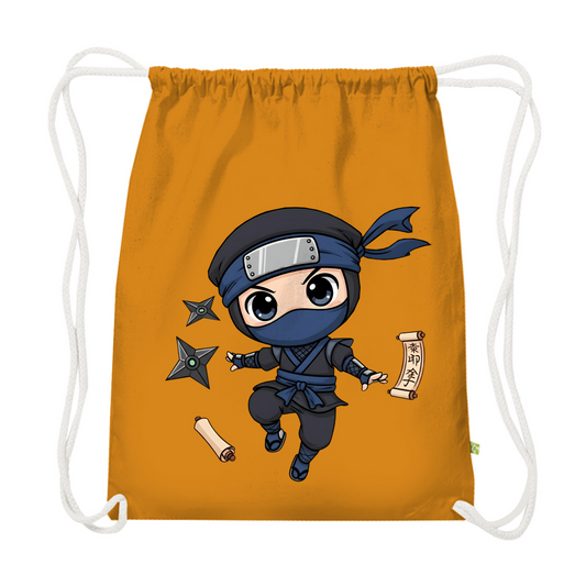 Premium Bio Turnbeutel Ninja Chibiki Shinobi scrolls and shuriken