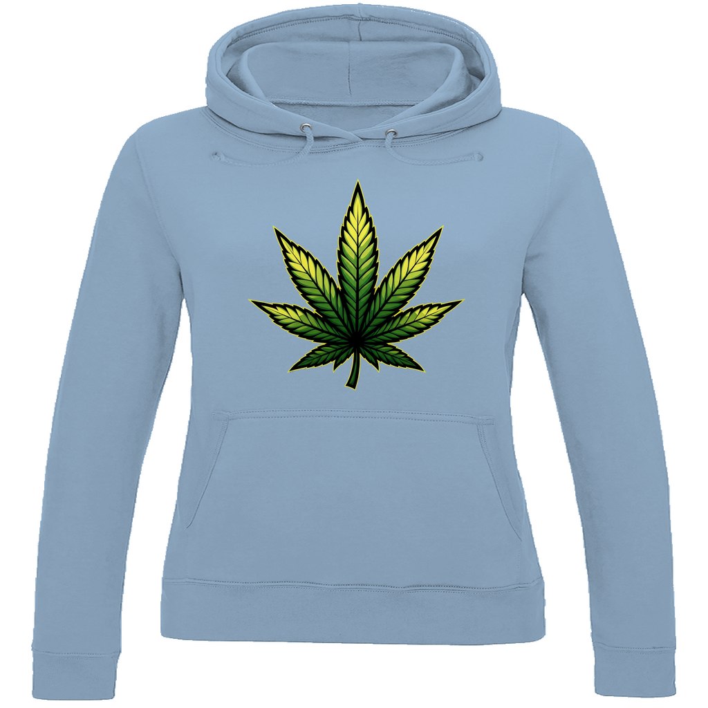 Damen Hoodie Cannabis Logo