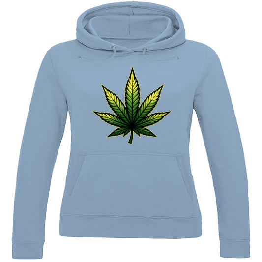 Damen Hoodie Cannabis Logo
